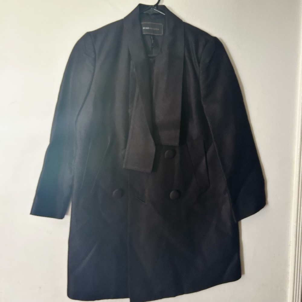 BCBG Max Azria Black Swing Coat